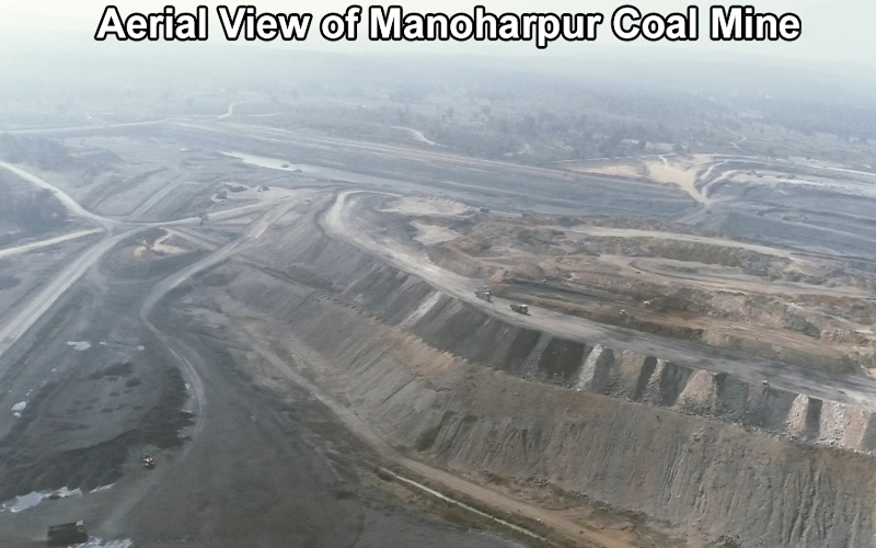 Aerial View of Manoharpur Coal Mine-2 