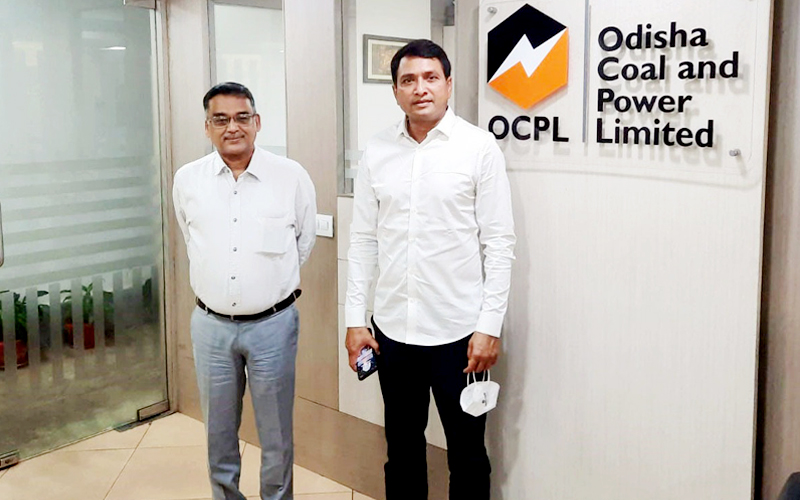 Hon'ble Minister of Energy Shri Dibya Shankar Mishra visited to OCPL Corporate Office on 13th December 2021 Dharitri Paper