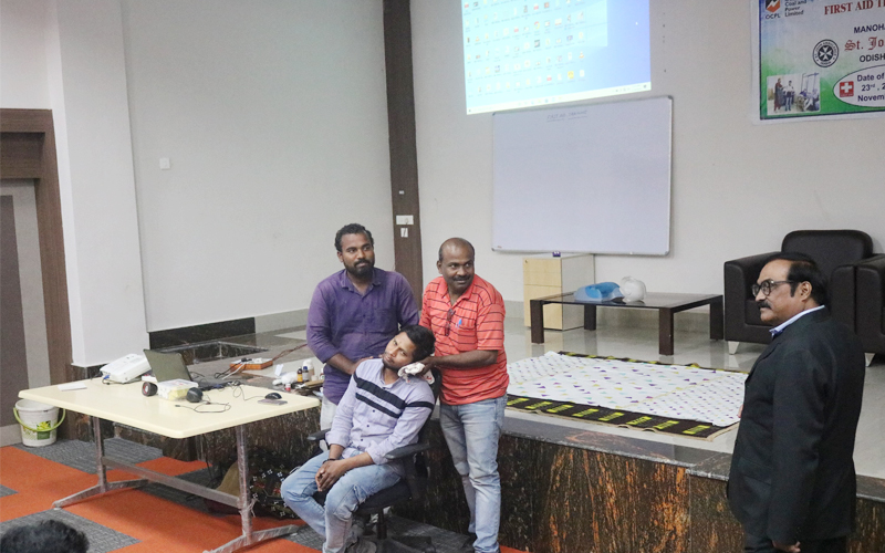 First Aid Training Programme. Which was held at OCPL, Samanwaya Bhawan from 23rd to 25th November 2023 #