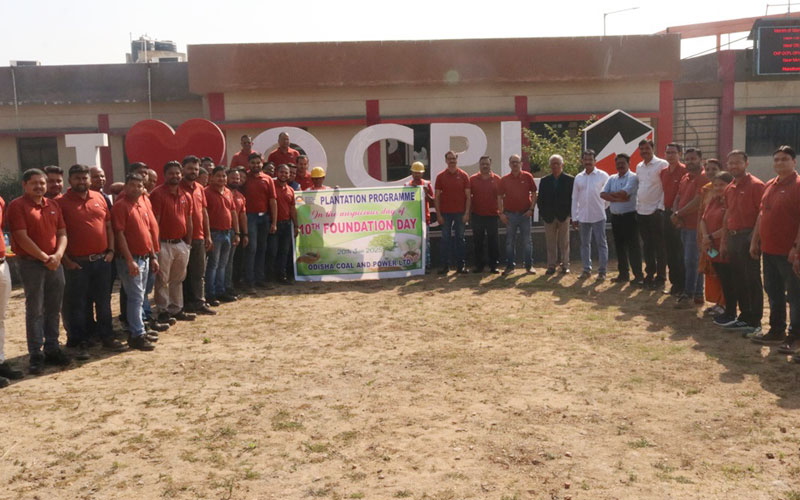 Tree Plantation Drive at Manoharpur Coal Mines to Celebrate the 10th Foundation Day of OCPL #