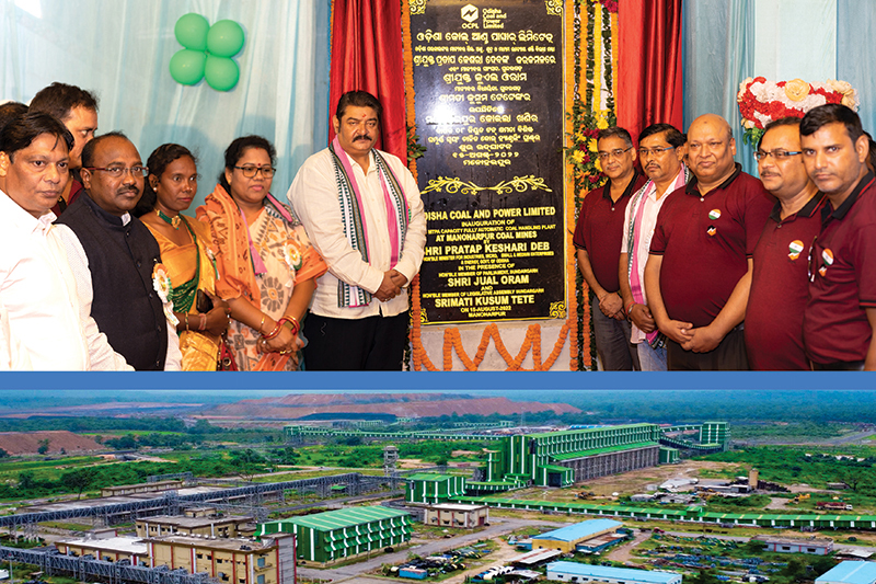 The 4000 Tons per Hour and 8MTPA capacity Coal handling plant at Manoharpur Coal Mines was inaugurated by Hon. Minister Shri Pratap Keshari Deb on 15th August