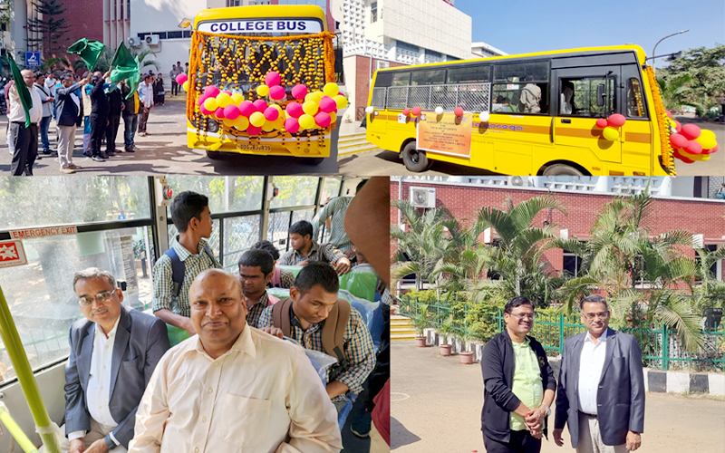 OCPL has donated a College Bus for the blind students of Utkal Sangita Mahavidyalaya, Bhubaneswar, Dtd 10-01-2023. Sri Sariputta Mishra, CEO, OCPL has flagged off the movement of the College bus. #