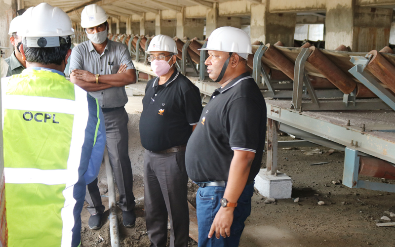 VISIT OF MD,OPGC AND CEO,OCPL TO COAL HANDLING PLANT PROJECT ON 23 SEPTEMBER 2021 VISIT OF MD,OPGC AND CEO,OCPL TO COAL HANDLING PLANT PROJECT ON 23 SEPTEMBER 2021