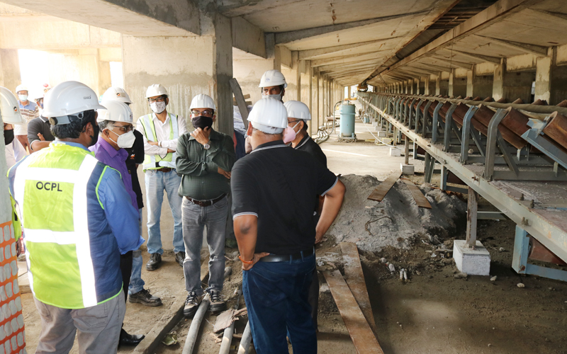 VISIT OF MD,OPGC AND CEO,OCPL TO COAL HANDLING PLANT PROJECT ON 23 SEPTEMBER 2021 VISIT OF MD,OPGC AND CEO,OCPL TO COAL HANDLING PLANT PROJECT ON 23 SEPTEMBER 2021