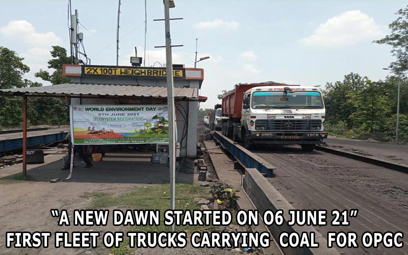 FLEET OF TRUCKS CARRYING COAL FOR OPGC FLEET OF TRUCKS CARRYING COAL FOR OPGC