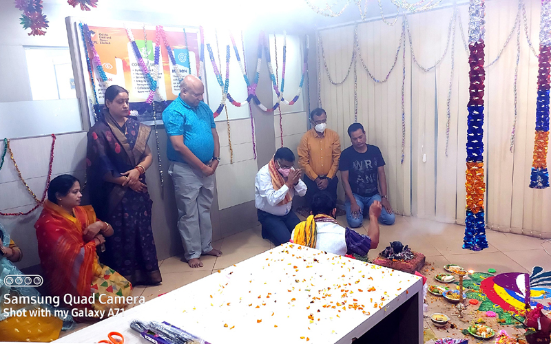 SARASWATI PUJA CELEBRATION OF CORPORATE OFFICE OCPL SARASWATI PUJA 2022