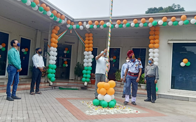 Independence day celebration at Hemgir office Independence day celebration at Hemgir office