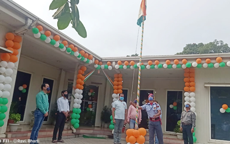 Independence day celebration at Hemgir office Independence day celebration at Hemgir office