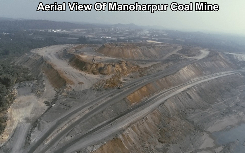 Aerial View Of Manoharpur Coal Mine -1 Aerial View Of Manoharpur Coal Mine -1