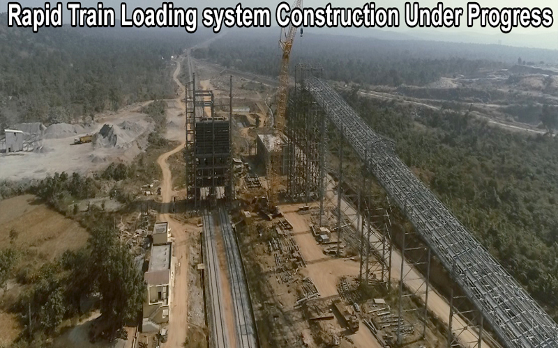 Rapid Train Loading system Construction Under Progress